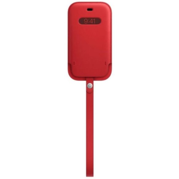 Apple Leather Sleeve with MagSafe for iPhone 12/iPhone 12 Pro Scarlet